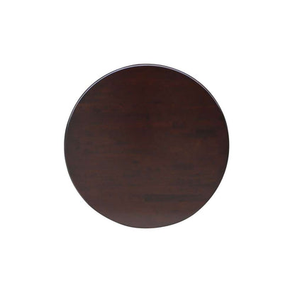 International Concepts - 30in Round Top Ped Table - 41.1inH in Rich Mocha Finish - K15-30RT-6B-2 veiw 4