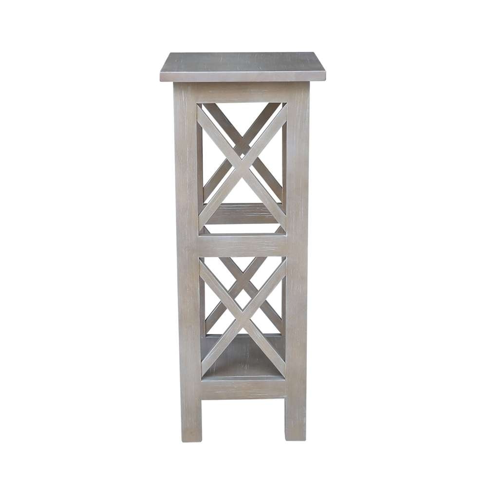 International Concepts - 30in X-Sided Plant Stand in Washed Gray Taupe Finish - OT09-3070X veiw 4