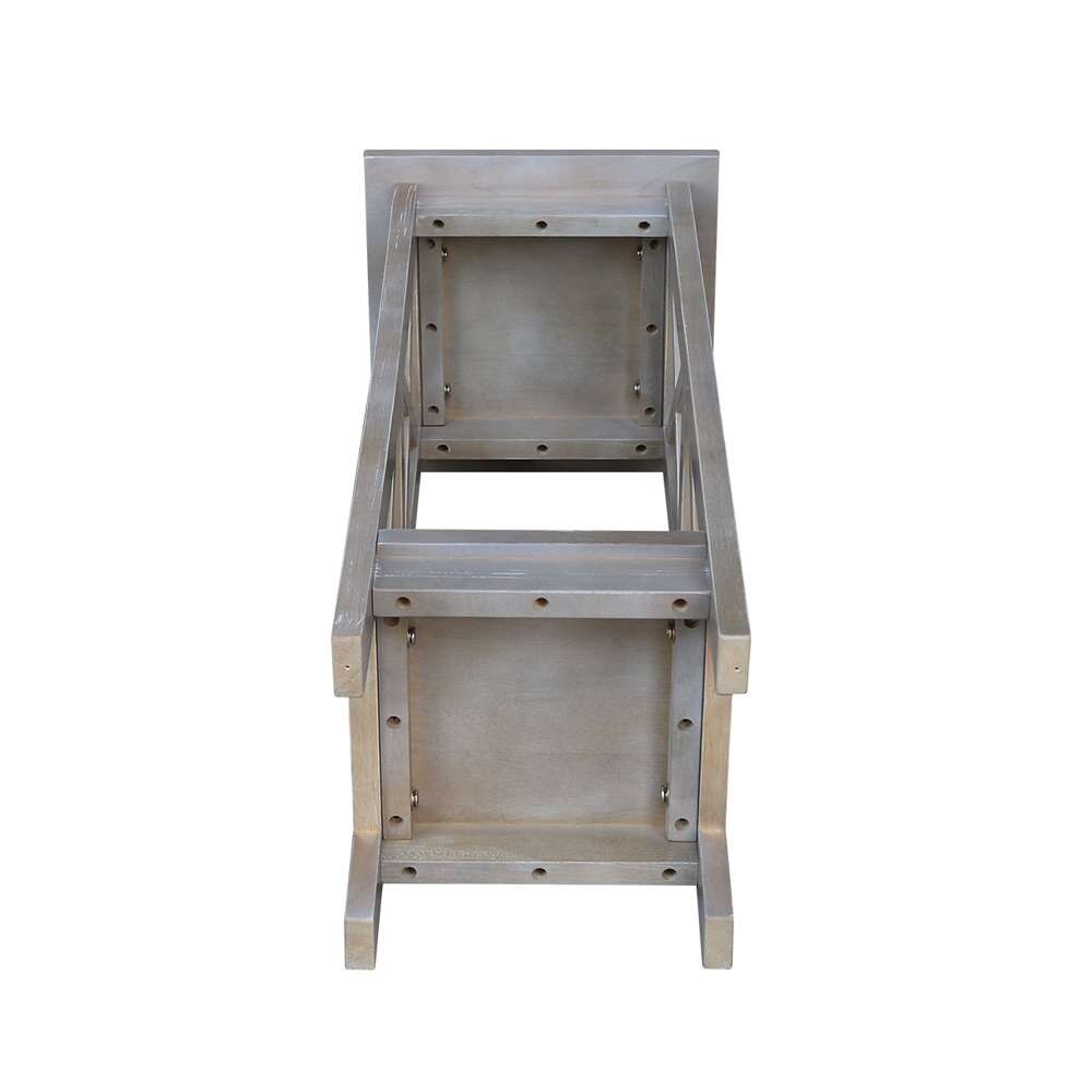 International Concepts - 30in X-Sided Plant Stand in Washed Gray Taupe Finish - OT09-3070X veiw 5