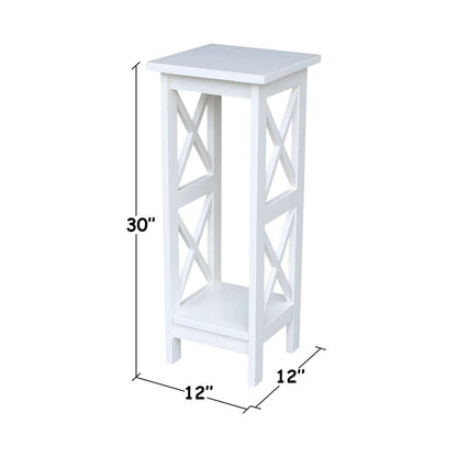 International Concepts - 30in X-Sided Plant Stand in White Finish - OT08-3070X veiw 2
