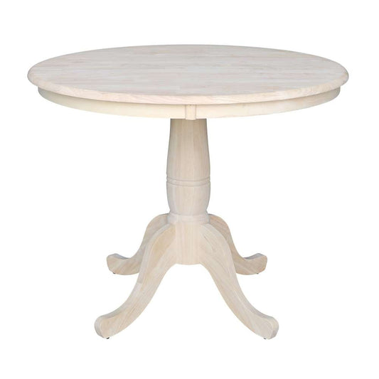 International Concepts - 36in Round Top Ped Table - 29.1inH - K-36RT veiw 1