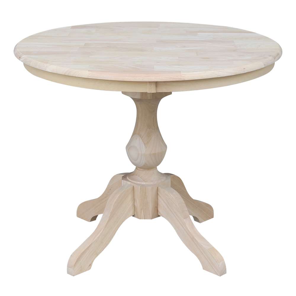 International Concepts - 36in Round Top Ped Table - 29.9inH - K-36RT-11B veiw 1