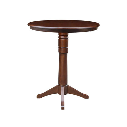 International Concepts - 36in Round Top Ped Table - 40.9inH in Espresso Finish - K581-36RT-27B-6B-2 veiw 3