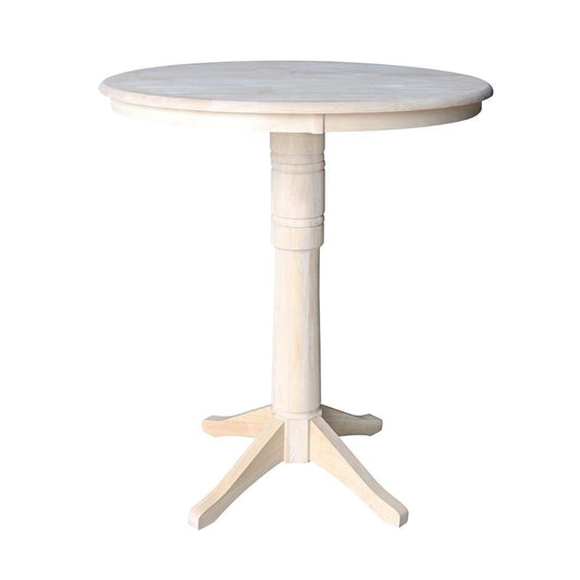 International Concepts - 36in Round Top Ped Table - 40.9inH - K-36RT-27B-6B-2 veiw 1
