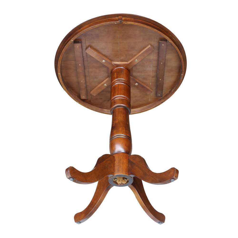 International Concepts - 36in Round Top Ped Table - 41.1inH in Espresso Finish - K581-36RT-6B-2 veiw 4