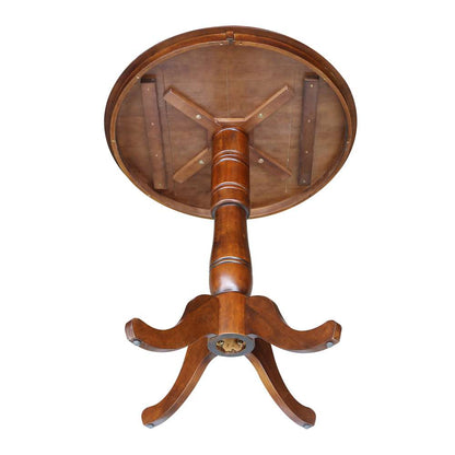 International Concepts - 36in Round Top Ped Table - 41.1inH in Espresso Finish - K581-36RT-6B-2 veiw 4