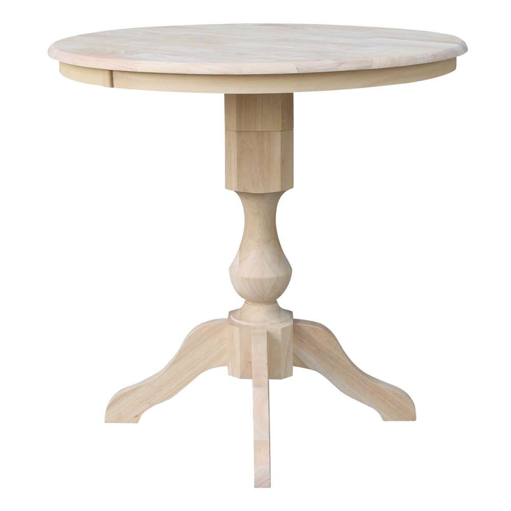 International Concepts - 36in Round Top Ped Table - 41.9inH - K-36RT-11P-2 veiw 3