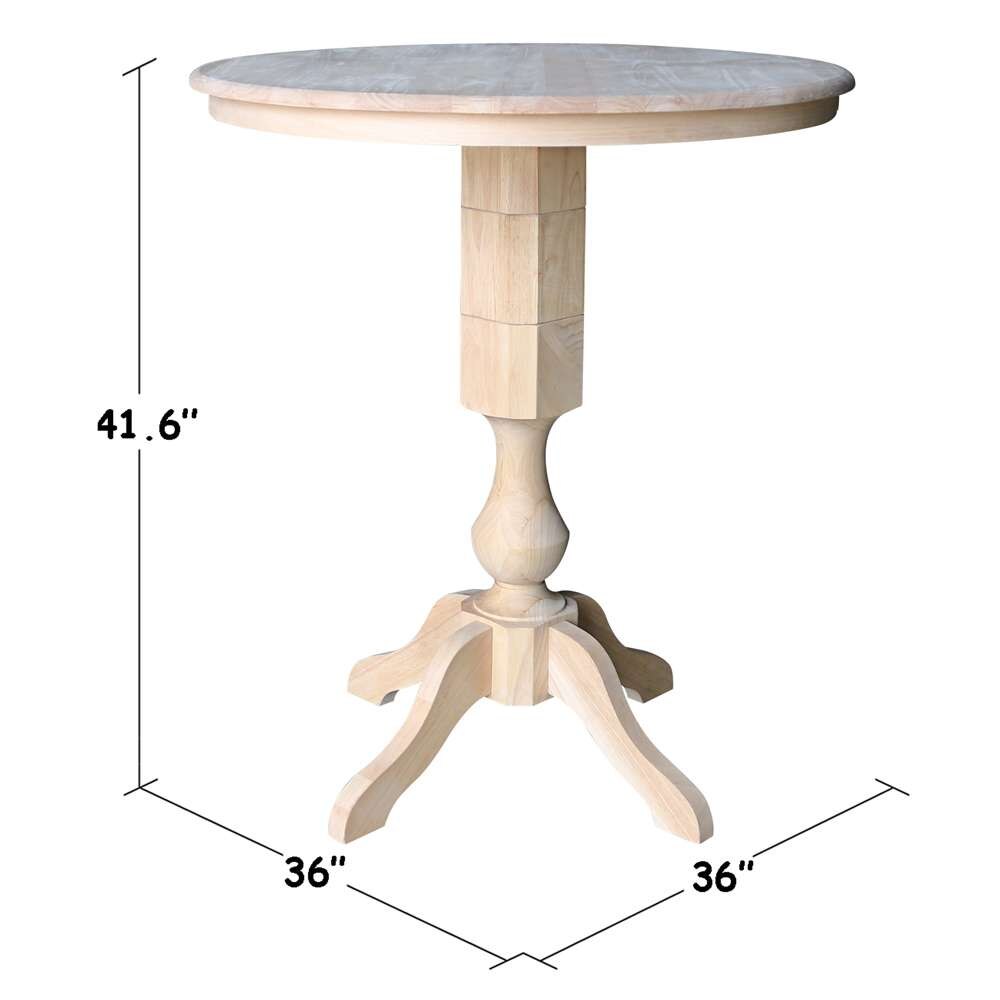 International Concepts - 36in Round Top Ped Table - 41.9inH - K-36RT-11P-2 veiw 5