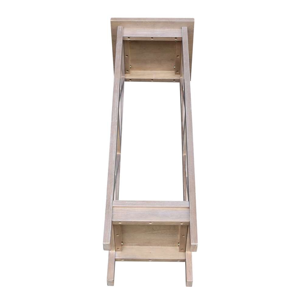 International Concepts - 36in X-Sided Plant Stand in Washed Gray Taupe Finish - OT09-3069X veiw 3