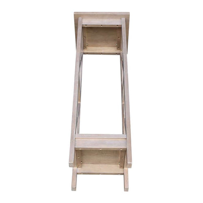International Concepts - 36in X-Sided Plant Stand in Washed Gray Taupe Finish - OT09-3069X veiw 3