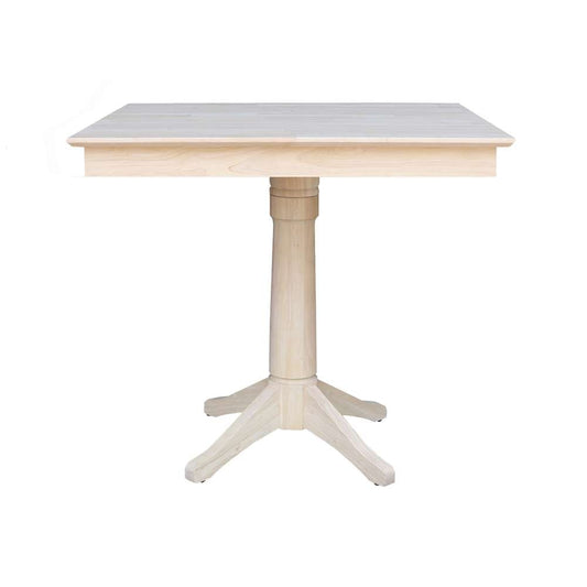 International Concepts - 36X36in Square Top Ped Table - 35.9inH - K-3636TP-27B-6B veiw 1