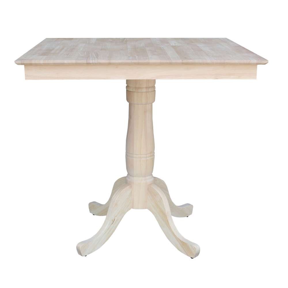 International Concepts - 36X36in Square Top Ped Table - 41.1inH - K-3636TP-30P-6B-2 veiw 3