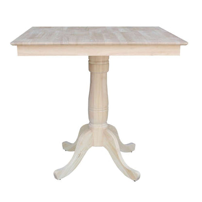 International Concepts - 36X36in Square Top Ped Table - 41.1inH - K-3636TP-30P-6B-2 veiw 3