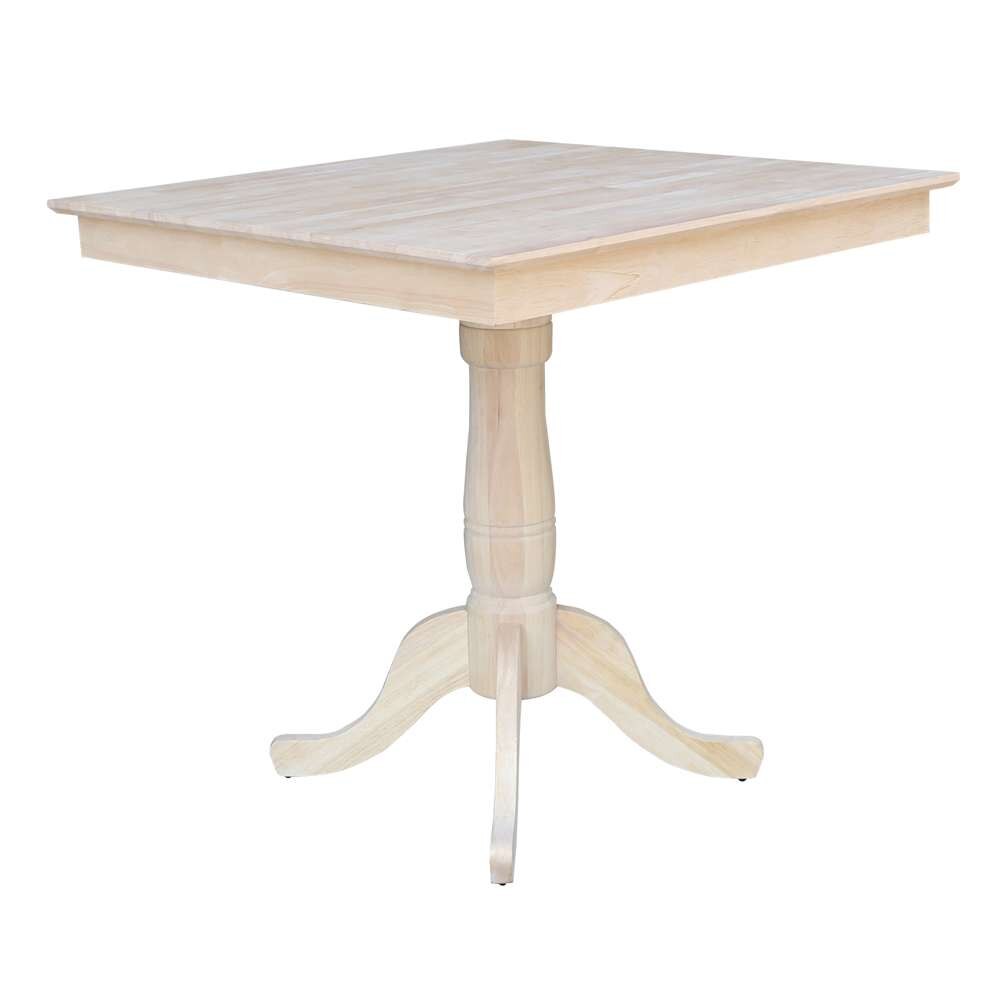 International Concepts - 36X36in Square Top Ped Table - 41.1inH - K-3636TP-30P-6B-2 veiw 4