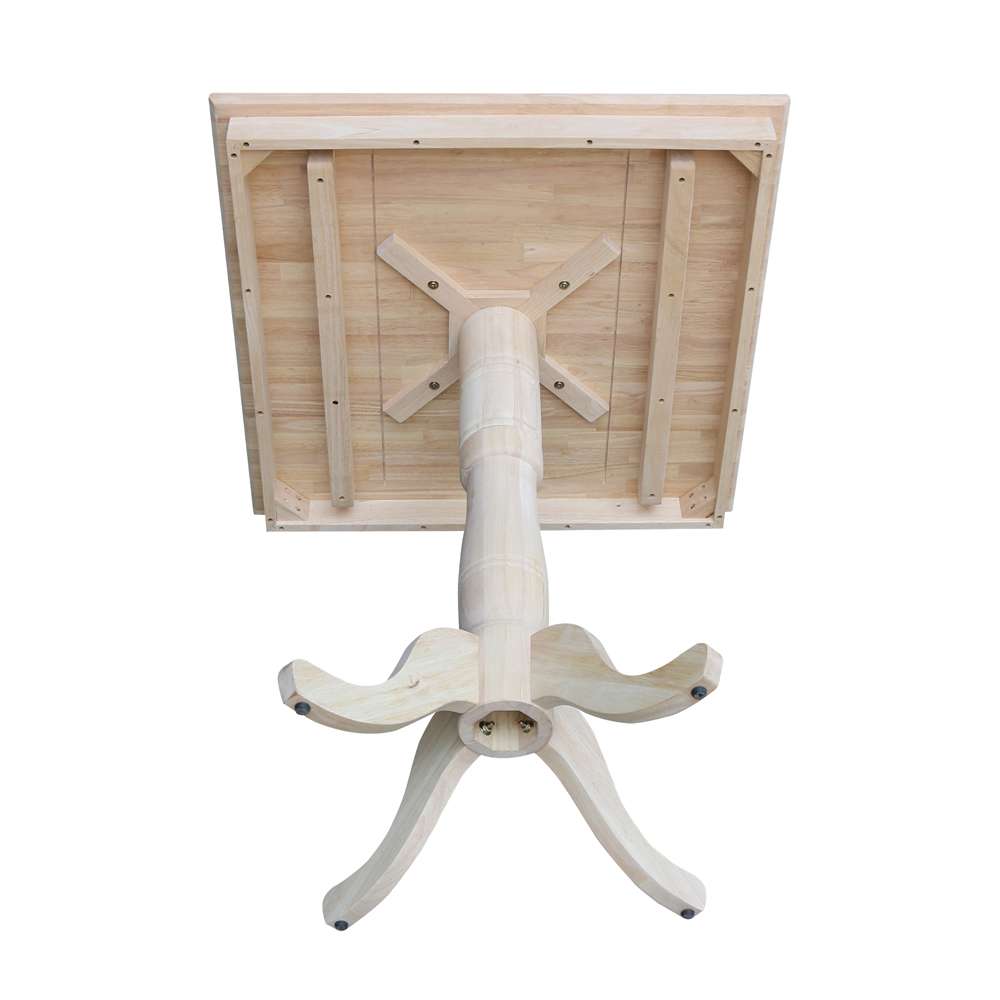 International Concepts - 36X36in Square Top Ped Table - 41.1inH - K-3636TP-30P-6B-2 veiw 9