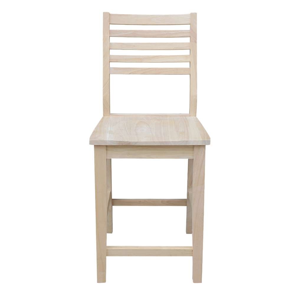 International Concepts - Aspen Counter Height Slat Stool - 24inSH - S-42 veiw 4