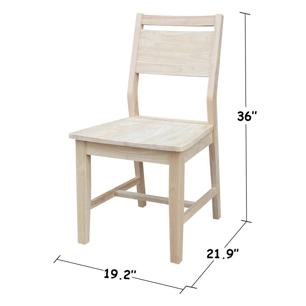 International Concepts - Aspen Panel Chair (Set of 2) - C-3P veiw 3