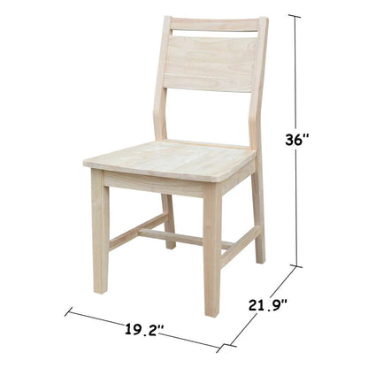 International Concepts - Aspen Panel Chair (Set of 2) - C-3P veiw 3