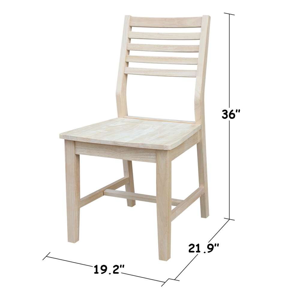 International Concepts - Aspen Slat Chair (Set of 2) - C-4P veiw 3