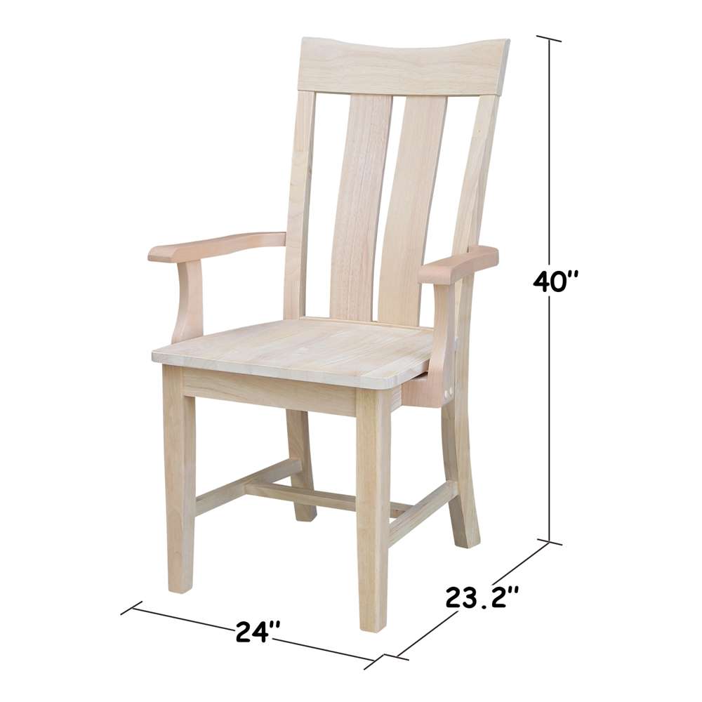 International Concepts - Ava Arm Chair - CI-13A veiw 3