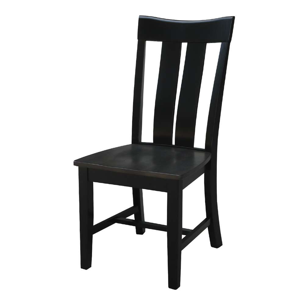 International Concepts - Ava Chair in Coal-Black/Washed Black Finish (Set of 2) - C75-13P veiw 1