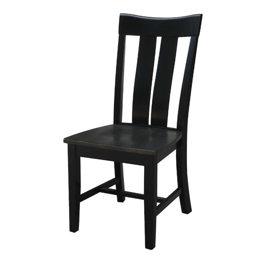 International Concepts - Ava Chair in Coal-Black/Washed Black Finish (Set of 2) - C75-13P veiw 1