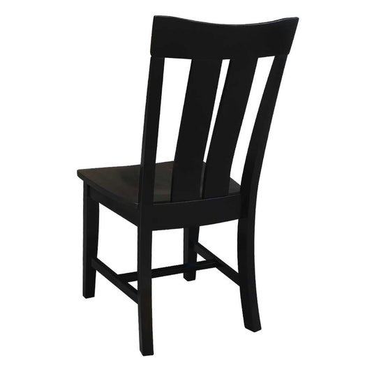 International Concepts - Ava Chair in Coal-Black/Washed Black Finish (Set of 2) - C75-13P veiw 2