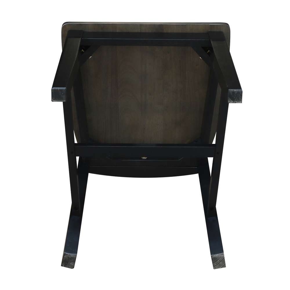 International Concepts - Ava Chair in Coal-Black/Washed Black Finish (Set of 2) - C75-13P veiw 7