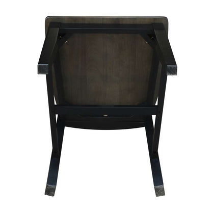 International Concepts - Ava Chair in Coal-Black/Washed Black Finish (Set of 2) - C75-13P veiw 7
