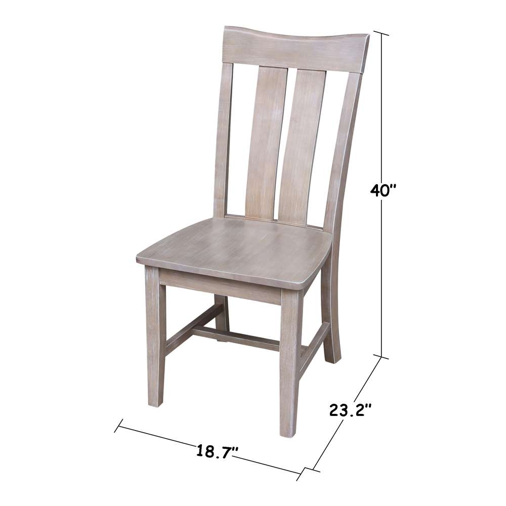 International Concepts - Ava Chair in Washed Gray Taupe Finish (Set of 2) - C09-13P veiw 3