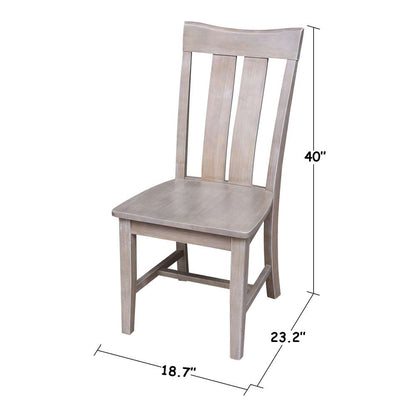 International Concepts - Ava Chair in Washed Gray Taupe Finish (Set of 2) - C09-13P veiw 3