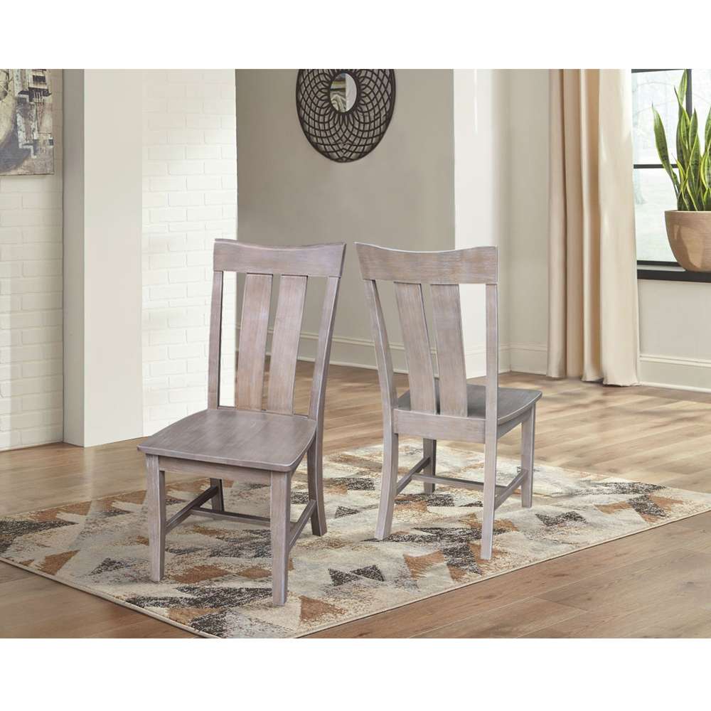 International Concepts - Ava Chair in Washed Gray Taupe Finish (Set of 2) - C09-13P veiw 6