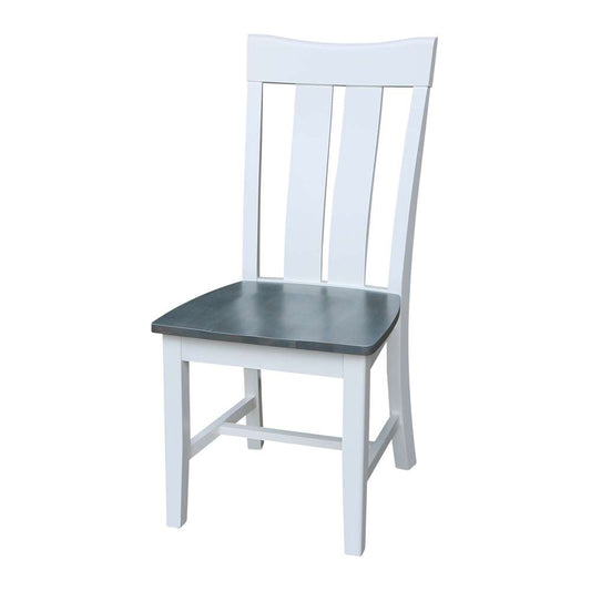 International Concepts - Ava Chair in White/Heather Gray Finish (Set of 2) - C05-13P veiw 1