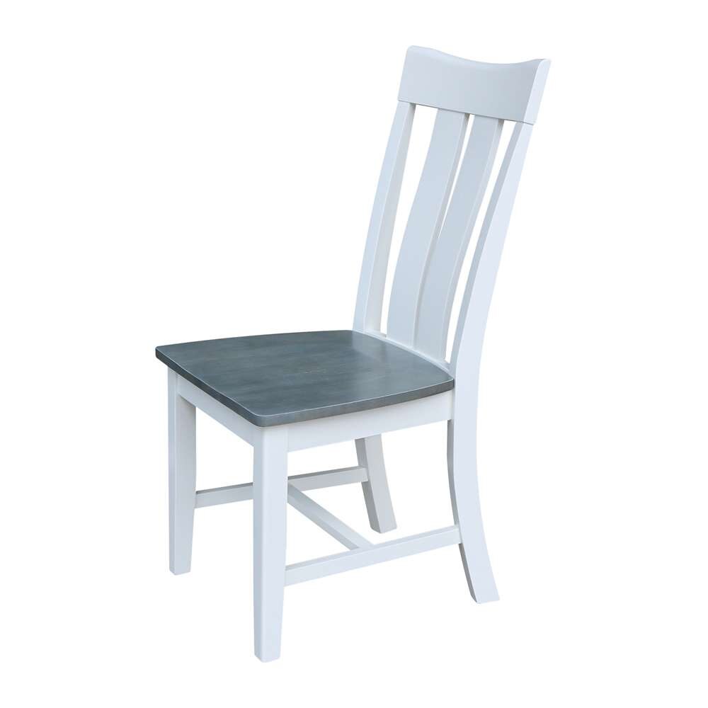 International Concepts - Ava Chair in White/Heather Gray Finish (Set of 2) - C05-13P veiw 6