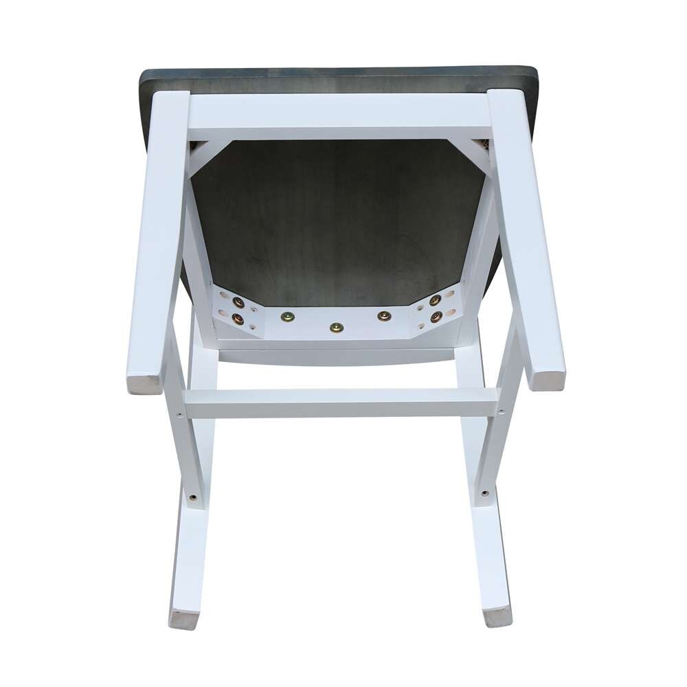 International Concepts - Ava Chair in White/Heather Gray Finish (Set of 2) - C05-13P veiw 8