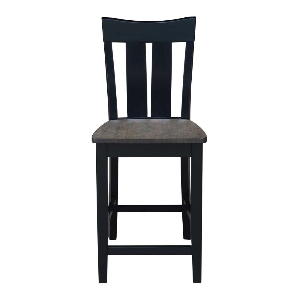 International Concepts - Ava Counter Height Stool - 24inSH in Coal Finish - S75-132 veiw 6