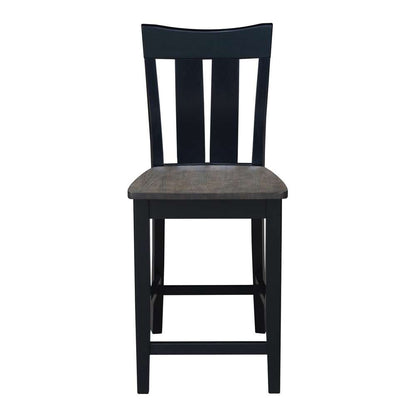 International Concepts - Ava Counter Height Stool - 24inSH in Coal Finish - S75-132 veiw 6