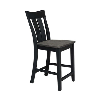 International Concepts - Ava Counter Height Stool - 24inSH in Coal Finish - S75-132 veiw 8