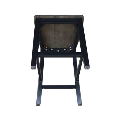 International Concepts - Ava Counter Height Stool - 24inSH in Coal Finish - S75-132 veiw 10