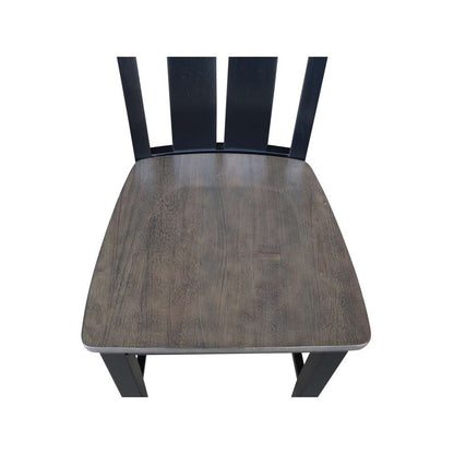 International Concepts - Ava Counter Height Stool - 24inSH in Coal Finish - S75-132 veiw 11