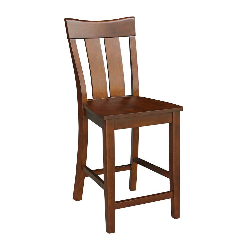 International Concepts - Ava Counter Height Stool - 24inSH in Espresso Finish - S581-132 veiw 4