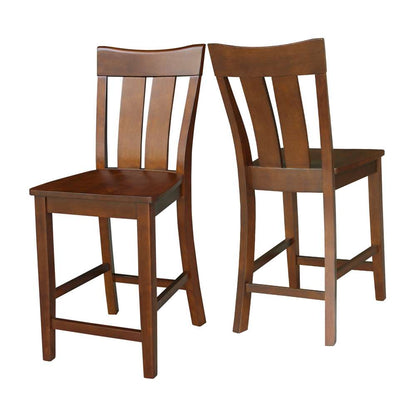 International Concepts - Ava Counter Height Stool - 24inSH in Espresso Finish - S581-132 veiw 5