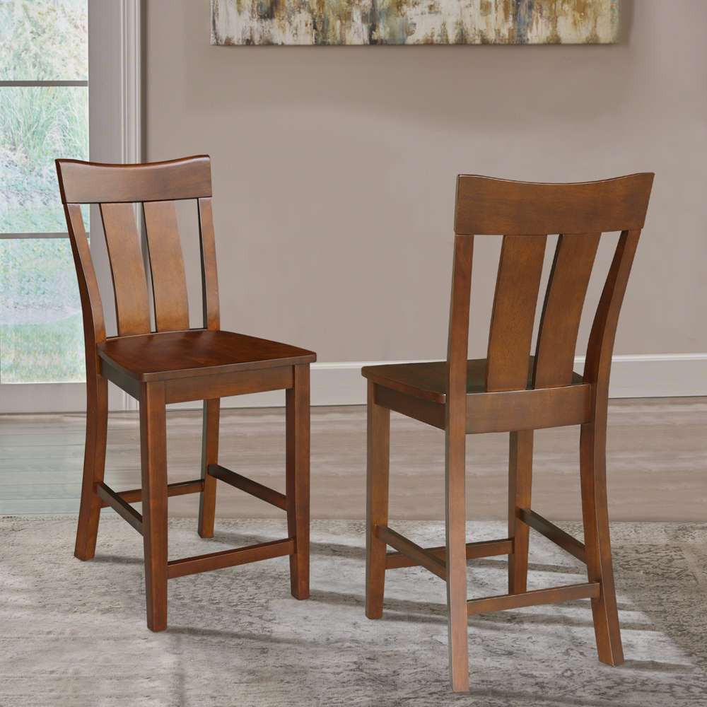 International Concepts - Ava Counter Height Stool - 24inSH in Espresso Finish - S581-132 veiw 7