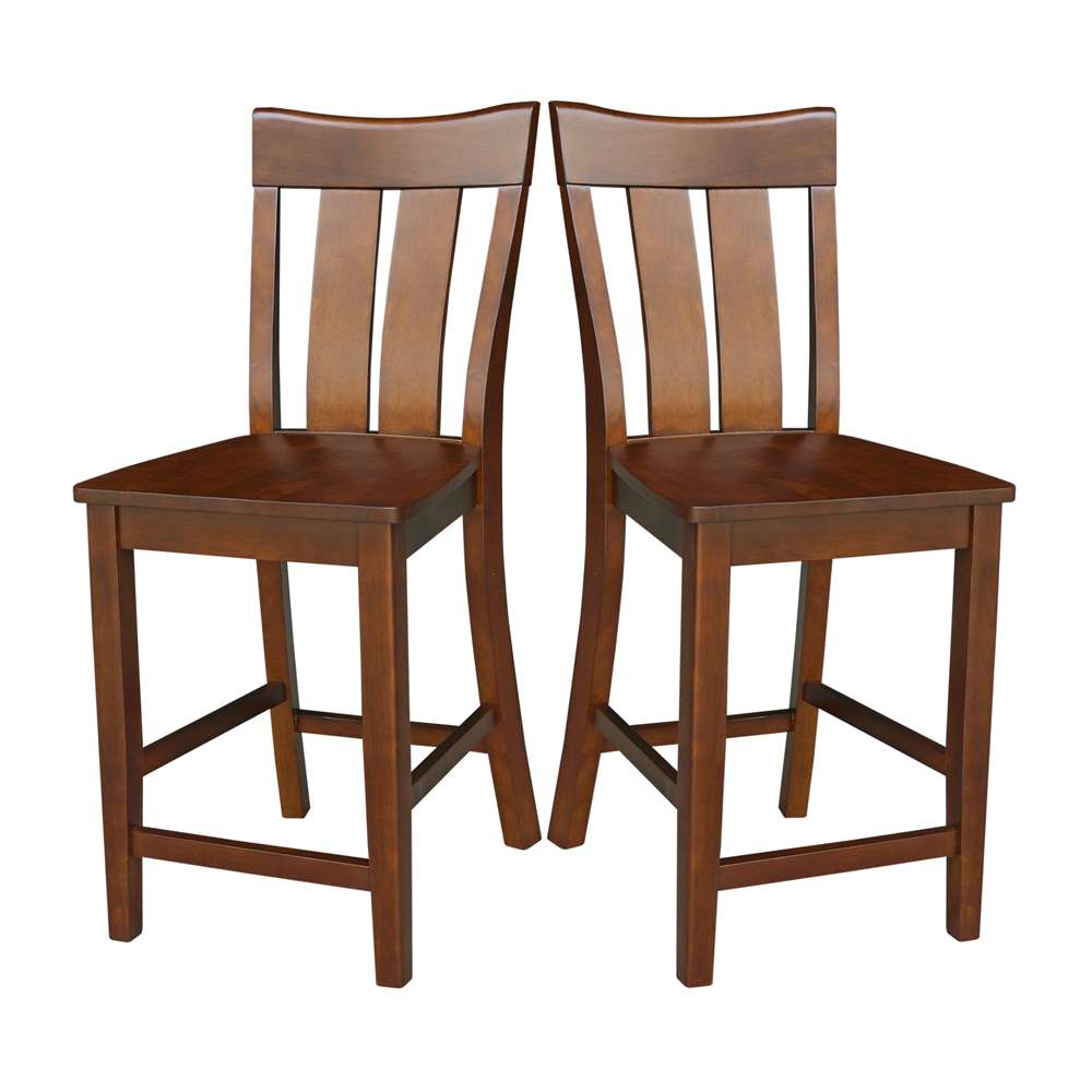 International Concepts - Ava Counter Height Stool - 24inSH in Espresso Finish - S581-132 veiw 9