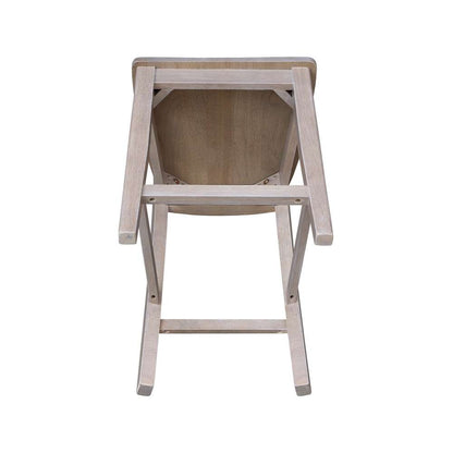 International Concepts - Ava Counter Height Stool - 24inSH in Washed Gray Taupe Finish - S09-132 veiw 10