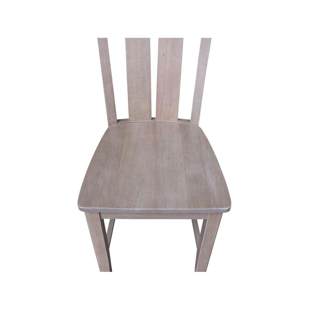 International Concepts - Ava Counter Height Stool - 24inSH in Washed Gray Taupe Finish - S09-132 veiw 11