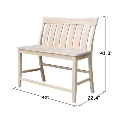 International Concepts - Ava Tall Bench - 24in Seat Height - BE-132 veiw 3