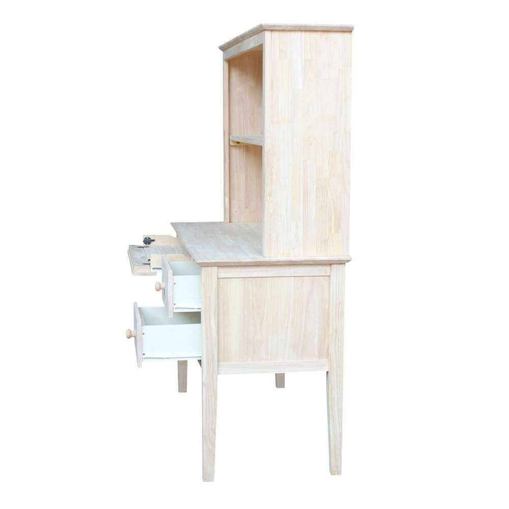 International Concepts - Brooklyn Desk with Hutch - K-OF66-65H veiw 6