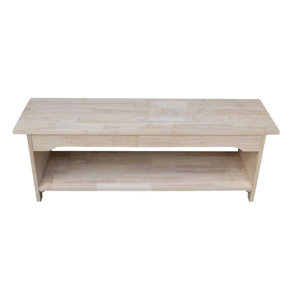 International Concepts - Brookstone Bench - 48in Long  - BE-48 veiw 6