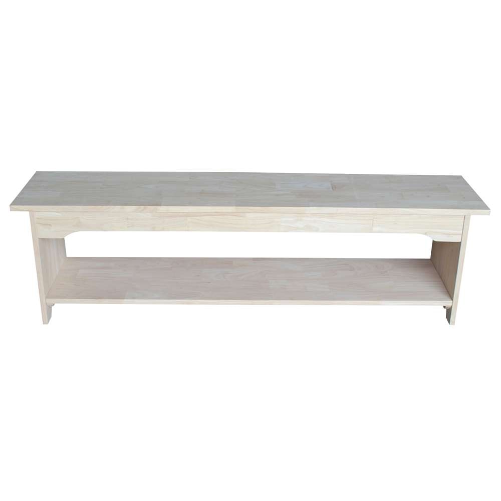 International Concepts - Brookstone Bench - 60in Long  - BE-60 veiw 2